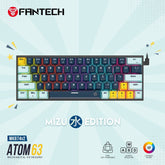 Fantech Mk874 V2 Atom 63 Hot Swappable Mechanical Keyboard Navy Blue